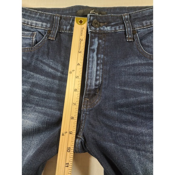 Kancan Dark Wash Skinny Jeans Womens 13 Stretch Denim Blue 29 Inseam - Picture 7 of 12